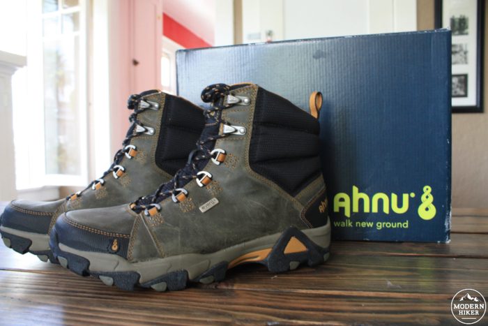 Ahnu Coburn Boots and box